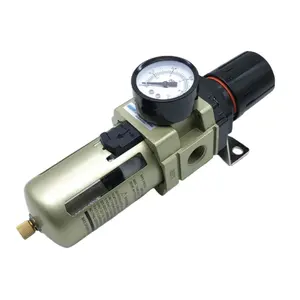 Regulador de aire tipo SMC, filtro separador de agua y aceite, regulador neumático G1/2''