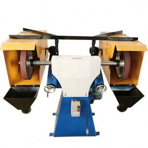 Machine de ponçage à bande anti-poussière, rectifieuse double poste, bande horizontale pour pièces de formes spéciales, pour fonderie et forgeage - Product Image 5