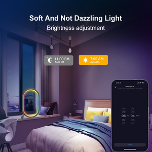 Lámpara de <span class=keywords><strong>Escritorio</strong></span> LED Inteligente USB <span class=keywords><strong>con</strong></span> Control <span class=keywords><strong>Remoto</strong></span> Inalámbrico, Iluminación Ambiental Ajustable para Hogar, Oficina, Dormitorio, Decoración, Regalo de Navidad - Product Image 5