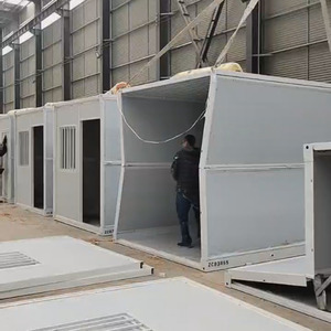 Bureau de conteneur pliable, panneau sandwich modulaire extensible, acier, design moderne, 20 pieds, maison à Porto <span class=keywords><strong>Rico</strong></span> - Product Image 1