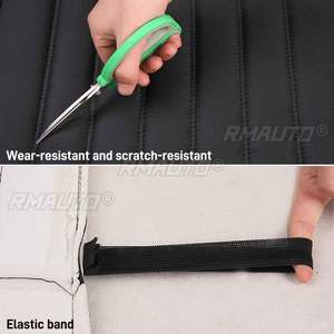 Funda para Asiento de Coche, Protector de Asiento de Automóvil, Cojín de Asiento, Funda de Asiento de Coche, Cojín de Silla, Alfombrilla de Cuero PU, Almohada de Coche, Reposacabezas - Product Image 5