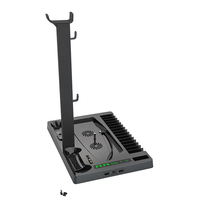 Support de refroidissement multifonction universel avec support de stockage de disques pour PS5, station de charge double siège, rangement de casque HBP-271