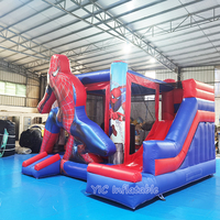 Château gonflable pour enfants Spider-Man avec toboggan pour les fêtes, les entreprises, OEM, ODM