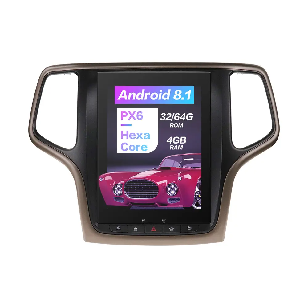 Android 9.0 Car Multimedia Radio GPS Navigator For Jeep Grand Cherokee 2014-2018 Multimedia Player Auto Stereo Head Unit