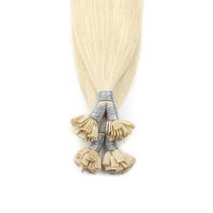 K.SWIGS Premium Natural Virgin Cuticle Aligned Durable Reusable Gentle Salon Professional Hair <b>Flat</b> Tip Human Hair Extensions - Product Image 5