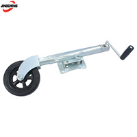 Roue jockey de remorque pour caravane et bateau, pliable automatiquement, robuste, 60 mm, avec support, fabriquée en usine