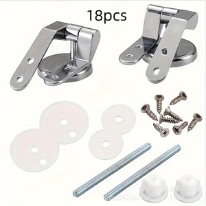 Zinc Alloy Toilet Seat Hinge Medium Size Round Bathroom <b>Hardware</b> Fixture - Product Image 2
