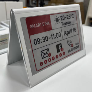 E Ink Screen Eye-Friendly Display E-Paper Conference Table <b>Sign</b> 7.5" Hd Photovoltaic E-Paper Nameplate With Changeable Patterns - Product Image 1