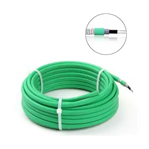 Cable calefactor de tubería de agua anticongelante para calentamiento de agua eléctrico, cable calefactor autorregulador de alta calidad