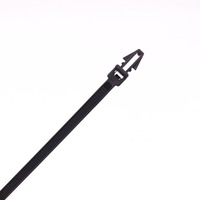 Attaches de câble de voiture-Sangles de fixation pour bande de fil Attaches zippées faciles à utiliser Attaches fixes Clips Pa 66 Attache de câble en nylon 4.8*250mm