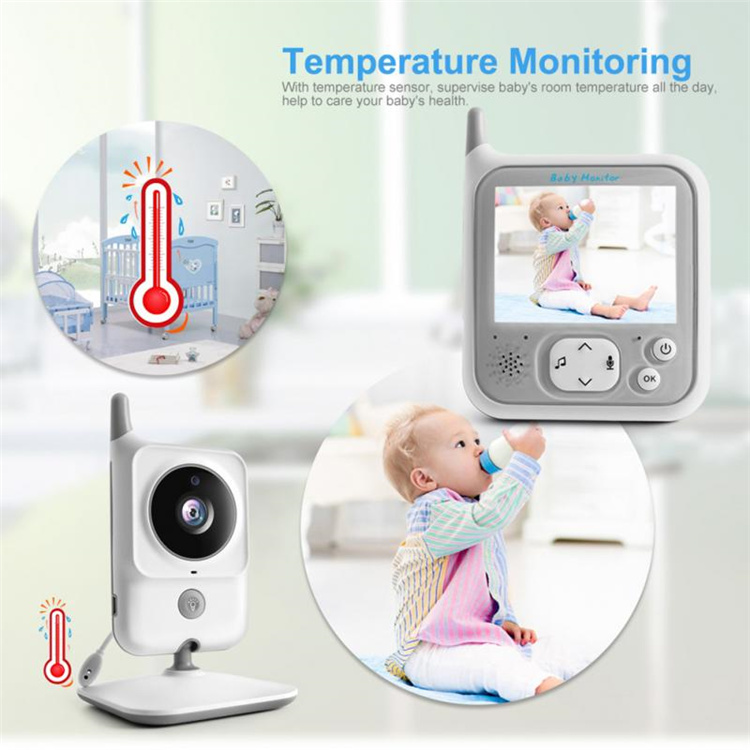 3.2 Inch LCD Wireless Babysitter Two Way Audio Night light Temperature Pet Baby Camera Nanny Music VB607 Video Baby Monitors