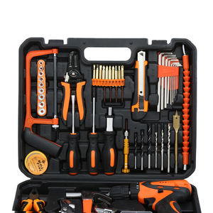 126-piece Hand Tool Set Rechargeable Drill Tool Set <strong>Lithium</strong>-<strong>ion</strong> Battery Stripper <strong>Socket</strong> Head Water Pump Spanner - Product Image 2