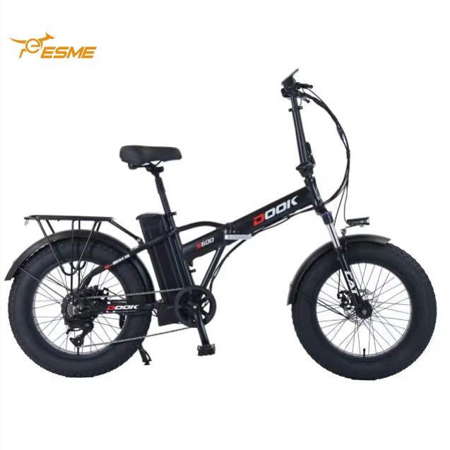 Folding Fat Tire Electric Bike 26 Inch Dual Disc Brake Removable Lithium Battery Adult Beach Snow Off Road Foldable E-Bicycle