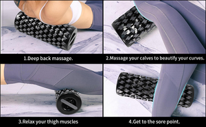 All'ingrosso pieghevole Yoga regolabile Pilates rullo di schiuma portatile attrezzature per il <span class=keywords><strong>Fitness</strong></span> gamba schiena massaggio muscolare e rilassamento