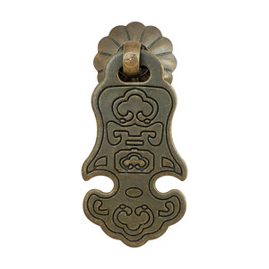 Poignée de meuble Ruyi de style chinois Chengyu, en laiton, pour armoire et tiroir, forme originale, quincaillerie durable - Product Image 5