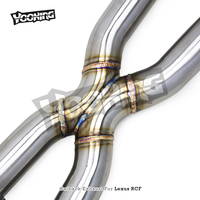 Échappement sport cat-back pour Lexus RC F/RCF 5.0L 2015-2021, silencieux sport X-Pipe en acier inoxydable avec embouts à valve