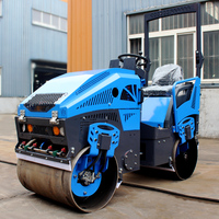 Compacteur à rouleaux d'asphalte diesel hydraulique à double tambour de 2 tonnes pour engins de construction, haute efficacité