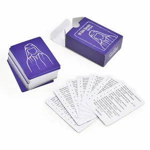 Custom Printing Educational Learning Flash cards/Cognitive Cards Deck With Tuck Box