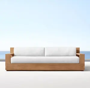 Wood Patio Outdoor Patio Garden Sofa Wood Furniture Teak Sofa