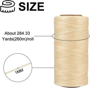 Hilo Encerado de Poliéster para Coser Cuero, 42 Colores, Venta al Por Mayor de Fábrica, Hecho a Mano - Product Image 3