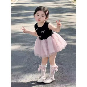 Child Star Circle Girl's Tulle Dress Sleeveless O-Neck Princess Birthday Outfit For 1 Year Old Baby Flower Girl Dress - Product Image 2