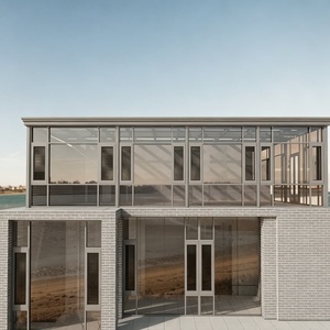 Moderna Sala de Estar de Vidrio <span class=keywords><strong>con</strong></span> Sistema de Ruedas para Puerta Corredera, para Patio, Casa de <span class=keywords><strong>Piscina</strong></span>, Área de Entretenimiento al Aire Libre - Product Image 2