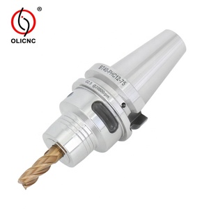 Porte-outils hydrauliques BT pour machines-outils <span class=keywords><strong>PHC</strong></span> 6 8 10 12 16 20 25 32 mm, mandrins à pince hydrauliques BT40-PHC20-75, porte-outils BT pour CNC - Product Image 1