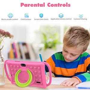 Tablette Android <span class=keywords><strong>7</strong></span> pouces A333, processeur Penta Core, écran IPS 1024*600, 8 Go de RAM + 32 Go de ROM, tablette portable fine pour l'étude, les jeux et l'usage quotidien - Product Image 3