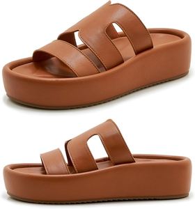 2025 <b>Summer</b> Spring New Fashion Lightweight Disposable Waterproof Arch Support Flat Thick Sole Sandals Large Size 36-43 - Product Image 3