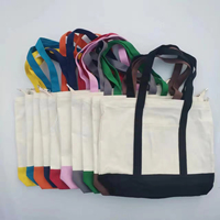 Bolsa de Lona Grande Ecológica con Asa Larga, Cierre de Cremallera, Estampado de Letras, Logotipo Personalizado, Modelo -028