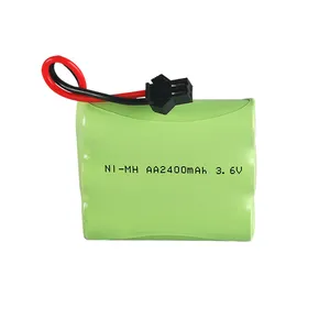 अनुकूलित NIMH बैटरी पैक 2.4V 3.6V 4.8V 6V 7.2V 9.6V 12V 2000mAh 2400mAh 2500mAh