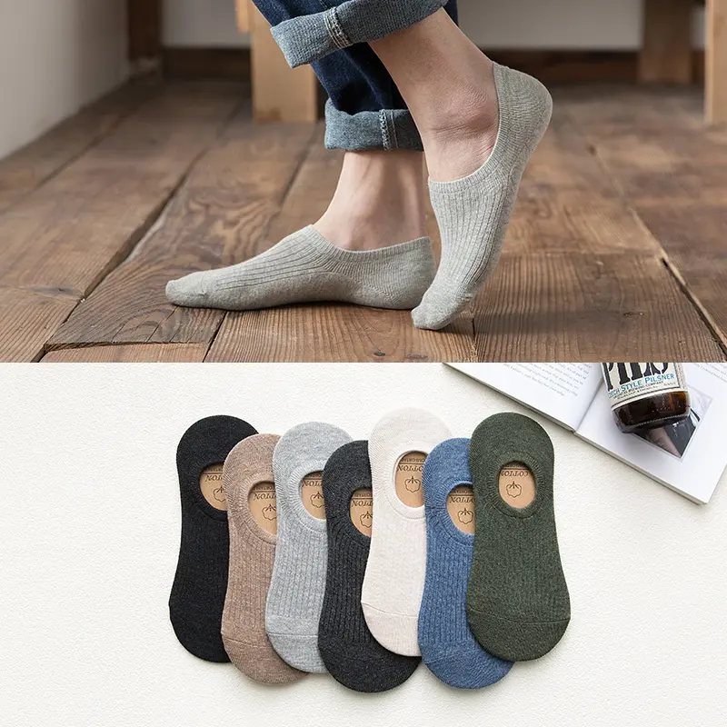 Breathable Summer Men's Invisible Socks sweat-absorbing Low Cut Socks for men