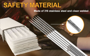 Gran oferta, agujas de tatuaje desechables profesionales, 50 Uds., Material de acero inoxidable, suministro al por mayor - Product Image 2