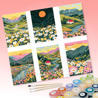 Personalisasi DIY Paint by Numbers Kits Set Lukisan Minyak yang Tidak Dapat Disesuaikan untuk Dewasa, Anak-anak, Pemula, Dropshipping
