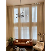 Rideau occultant motorisé électrique silencieux pour fenêtre large, porte coulissante en verre, protection solaire, intimité, taille personnalisée