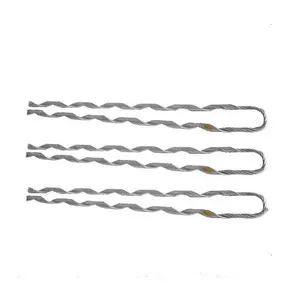 Power Communication Accessories Hot Dip Preformed Dead End Helical Tension Clamp For Adss Opgw Fiber Cable