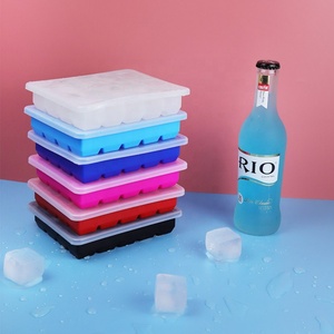 ถาดทำน้ำแข็งซิลิโคน 20 ก้อน ขนาดใหญ่ พร้อมฝาปิดกันรั่วแบบถอดได้ ถาดน้ำแข็งทรงสี่เหลี่ยม ปลอดสาร BPA - Product Image 1
