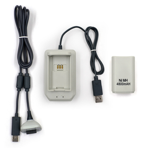 <span class=keywords><strong>Kit</strong></span> de estación de acoplamiento de carga de controlador inalámbrico 360 al por mayor con batería de plástico de soporte de carga con cable - Product Image 2