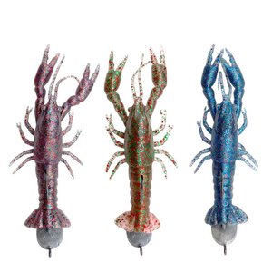 12.5cm 18g Soft Fishing <strong>Lure</strong> 3 Colors Bionic <strong>Shrimp</strong> <strong>Lure</strong> Fishing Bait with 27g Lead Head Hook Sea Fishing New Arrival - Product Image 1