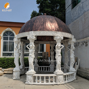 Pergola ronde <span class=keywords><strong>de</strong></span> gazebo en <span class=keywords><strong>pierre</strong></span> <span class=keywords><strong>de</strong></span> marbre sculptée à la main avec statue <span class=keywords><strong>de</strong></span> figure <span class=keywords><strong>pour</strong></span> le <span class=keywords><strong>jardin</strong></span> <span class=keywords><strong>de</strong></span> parc public extérieur MILY - Product Image 6