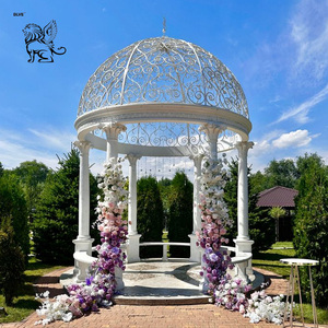 Blve tùy chỉnh lớn ngoài trời trang trí phụ nữ cột gian hàng đá cẩm thạch vườn gazebo với hình tượng - Product Image 5