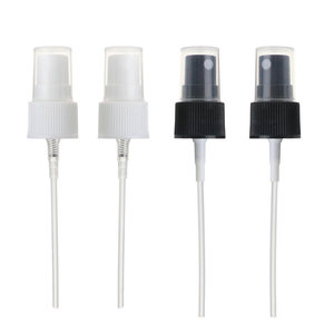 หัวฉีดสเปรย์แบบฝาปิด 18/410 20/410 24/410 สีขาว สีดำ ป้องกันการรั่วไหล ทำจากพลาสติก PP แบบขันเกลียว สำหรับขวดพลาสติก - Product Image 1