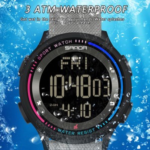 Reloj SANDA 6158 Minimalista, Delgado, con Esfera Grande, Luminoso, con Cuenta Regresiva, Resistente al Agua, Multifunción, Unisex - Product Image 5
