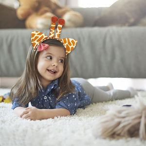 Hb095 थोक पशु थीम फैंसी हेडबैंड बाल वयस्क जिराफ तेंदुए हेयरबैंड जन्मदिन के लिए क्रिसमस कार्निवल पार्टी हेडबैंड - Product Image 4