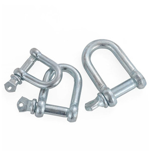 Grillete en forma de D Zhuyue de 28 mm galvanizado con pasador de tornillo de cabeza cuadrada para elevación y uso industrial - Product Image 4