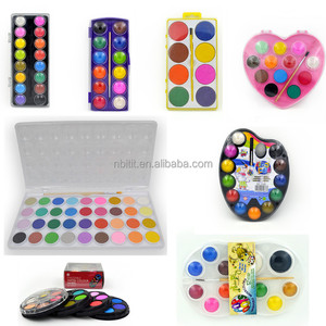 Mejor venta al por mayor barato portátil 12 colores Soild acuarela pinturas Set - Product Image 6