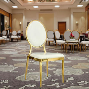 Silla de comedor trasera de hierro galvanizado para Banquete de boda de Hotel de alta calidad de fábrica - Product Image 2