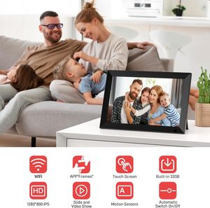 Frameo NO 1, el Más Vendido <span class=keywords><strong>de</strong></span> Fábrica OEM, Regalo Ideal para Seres Queridos, Regalo <span class=keywords><strong>de</strong></span> Navidad, Marco <span class=keywords><strong>de</strong></span> Fotos Digital Wifi Frameo <span class=keywords><strong>de</strong></span> 10 Pulgadas - Product Image 3