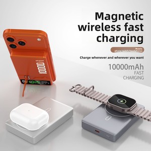 Support de charge sans fil magnétique en alliage pour montre et écouteurs, charge rapide 10000 mAh, vente en gros - Product Image 1