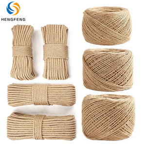 Cuerda de Yute Natural Trenzada de 1mm-20mm, <span class=keywords><strong>Cord</strong></span>ón de Cáñamo para Prendas y Accesorios de Vestir - Product Image 1